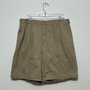 Polo Ralph Lauren Tyler Beige Tan Chino Shorts Mens Size 36 Vintage 100% Cotton